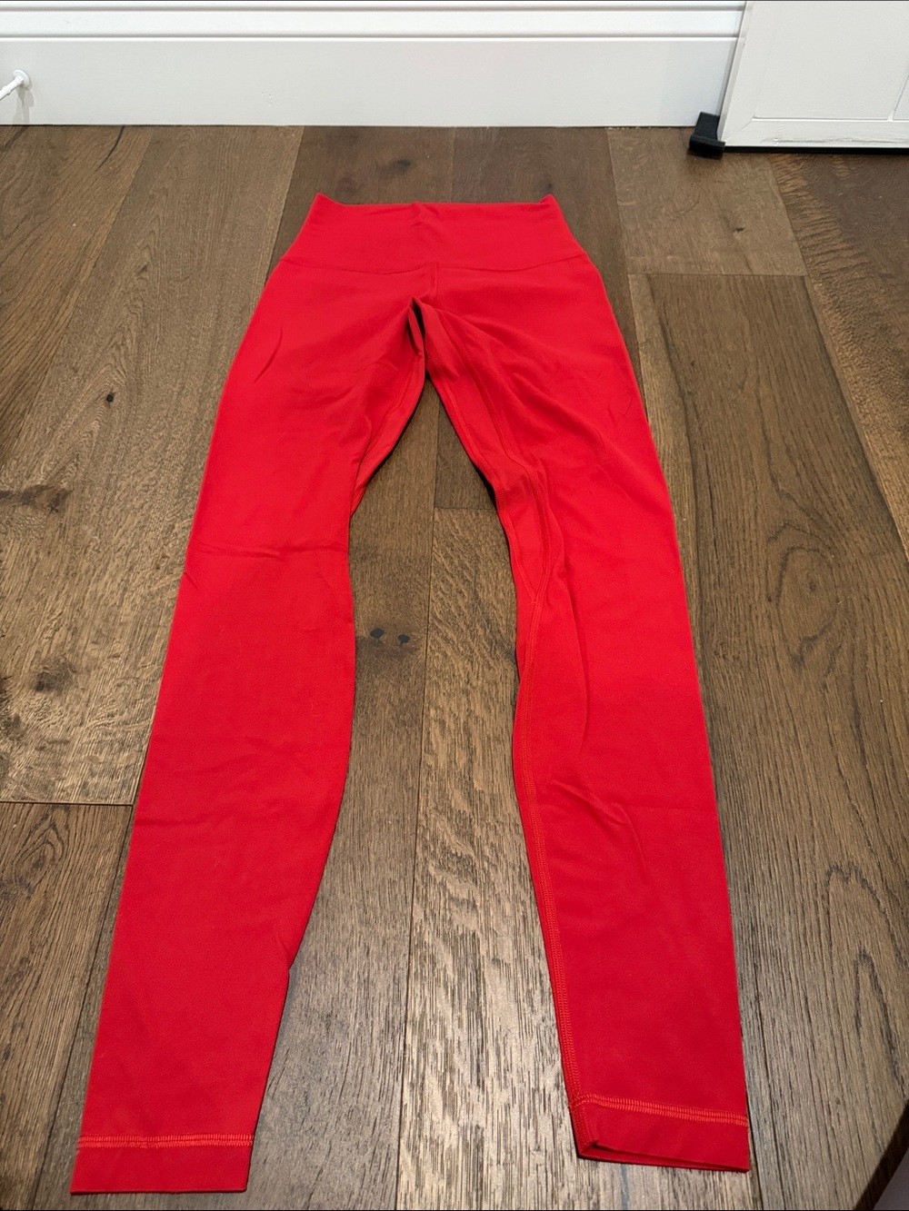 Lululemon Bright Red High-Waist Leggings